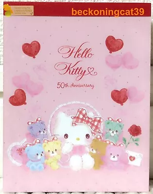 Sanrio Character Hello Kitty 50th Anniv Mini Memo Pad 100 Kid 2024 MADE IN JAPAN • $3.30