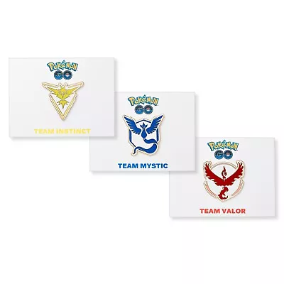 Pokemon GO Metal Collectible Pins / Badges - All 3 Teams Set • $9.99