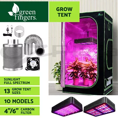 $395.95 • Buy Greenfingers Grow Tent Ventilation Kit 300~2000W LED Grow Light All Stage Plant