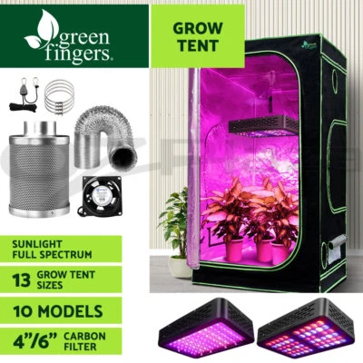 $343.95 • Buy Greenfingers Grow Tent Ventilation Kit 300~2000W LED Grow Light All Stage Plant