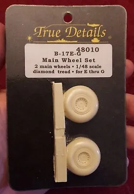 Squadron Products True Details 1/48 B-17E Thru G Main Wheels Diamond Tread 48010 • $4.99