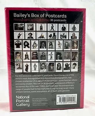 New David Bailey - Box Of 36 Postcards 9781855144910 Shrinkwrapped • £14.95