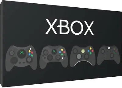 Xbox Pads Canvas Wall Art Wood Framed Ready To Hang XXL • £15