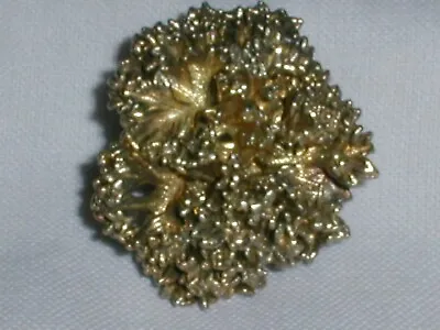 Beautiful~ Small Denmark Flora Danica Gold Washed Sterling Brooch! • $39