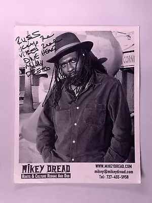 Mikey Dread Signed Photo Originall Roots And Culture Reggae And Dub Circa 1983 • $126.30