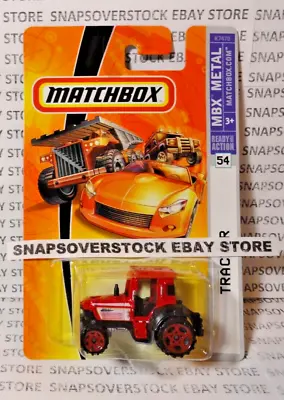 2007 Matchbox Red Farm Tractor W/ Rear Hitch Mbx#54 1st Release Mbx Model Vhtf • $17.95