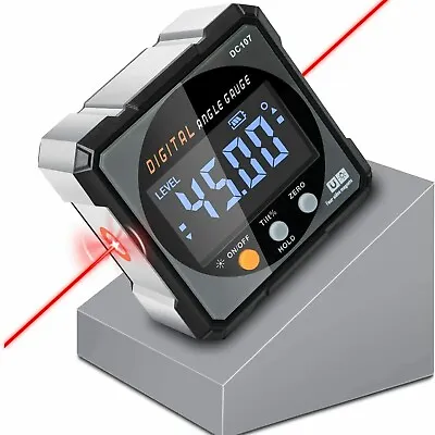 4*90° LED Magnetic Digital Inclinometer Level Box Gauge Angle Finder Protractor • $31.14