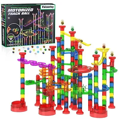 Marble Run Sets Kids 325 PCS Marble Race Track Game 90 Translucent Marbulous... • $137.87