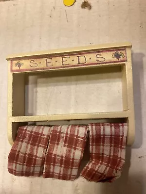 CONCORD DOLLHOUSE HARVEST HOME TOWEL RACK W TOWELS #M1109 Mint W/o Box NICE! • $6.99