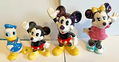 FIGURINES - Vintage Disney Mickey And Minnie Mouse And Donald Ceramic • $4