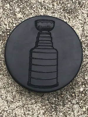 $9 • Buy Stanley Cup Laser Engraved Hockey Puck