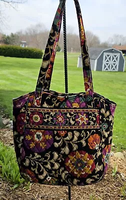 Vera Bradley Suzani Tote Bag Purse 2 Pocket Shoulder Straps Open Top Reversible • $20