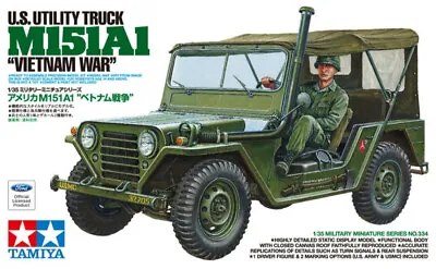 Tamiya 1/35 US Utility Truck M151A1 Vietnam WAR W/1 Figure - 35334 • £23.03