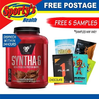 Bsn Syntha-6 5lb Chocolate Whey Protein Blend Free Postage • $109.95