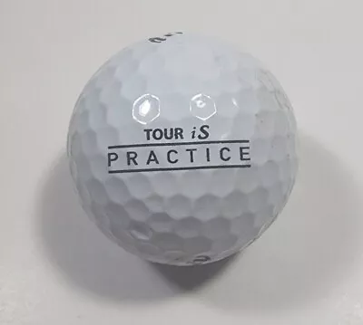 Unique Logo Golf Ball TOUR IS PRACTICE Collectors Display Ball • $11.69