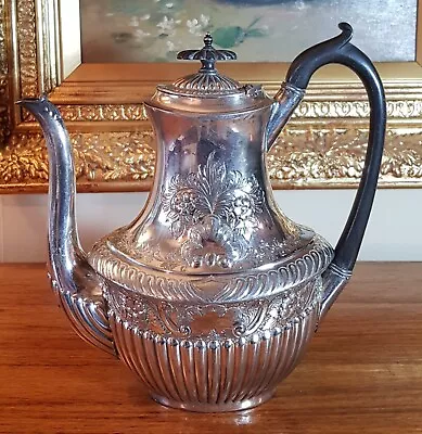 Fine Antique Victorian Walker & Hall Sheffield Silver Plate Tea / Coffee C1879 • £23.50