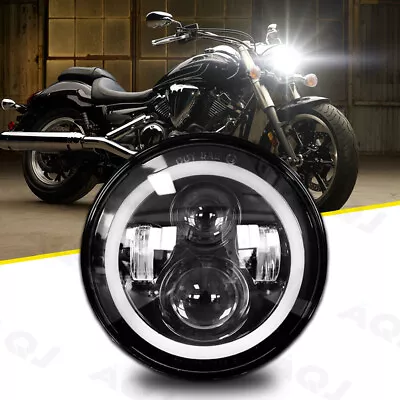 7 Inch LED Headlight Hi/Lo For Kawasaki Vulcan VN 500 750 800 900 1500 1600 1700 • $48.99