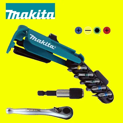 £16.95 • Buy Makita P-79142 Screwdriver Bit Set Colour Coded With Bit Holder And Ratchet 12pc