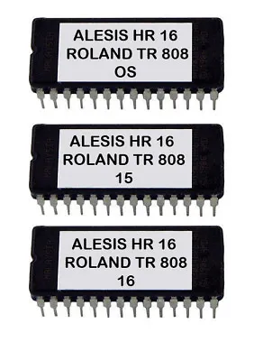 Alesis HR-16/Hr-16B Eprom Upgrade Set OS Ver 2.0 + Roland Tr808 Sounds Tr-808 • $27.06
