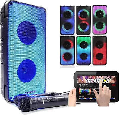 £54.99 • Buy Vocal-Star Portable Karaoke Machine With Bluetooth, 2 Microphones, 100w Speaker