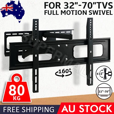 $58.94 • Buy TV Bracket Wall Mount 32 40 42 46 50 52 60 62 65 70 Full Motion Swivel LCD LED