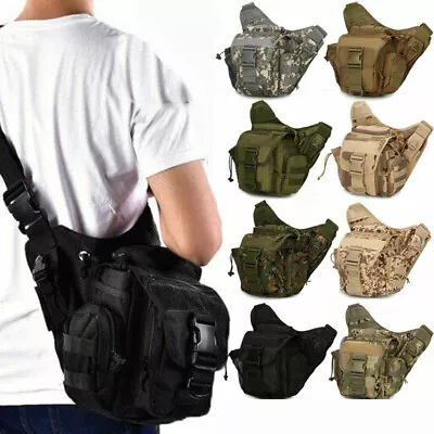 Tactical Shoulder Bag Military Saddle Bag Crossbody Bag Camera Bag Backpack Men • $29.99