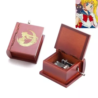 Sankyo Engrave {  SAILOR MOON CARTOON } Book Hand Crank Music Box • $19.95