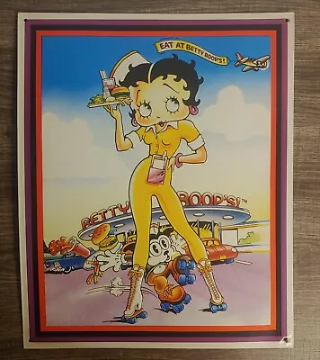 £12.77 • Buy EAT AT BETTY BOOP'S METAL SIGN 12 X15  1996 50's Diner Waitress Drive In