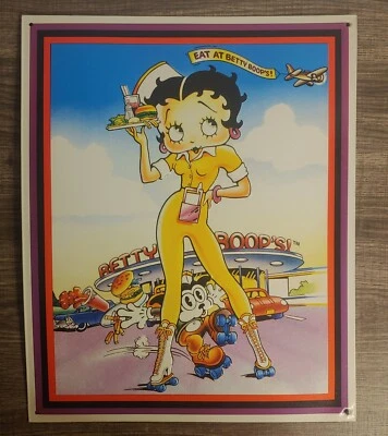 £12.77 • Buy EAT AT BETTY BOOP'S METAL SIGN 12 X15  1996 50's Diner Waitress Drive In
