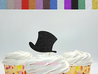 Top Hat Cupcake Toppers Little Man Party Snowman Party Mr Wonderful Party • £7