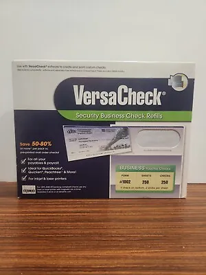 250 Ct. Versacheck Security Business Check Refills Form #1002 NEW • $17.99