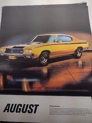 AMERICAN MUSCLE CARS 2019 WALL CALENDAR - Good Condition-one Small Wrinkle  • $24.95
