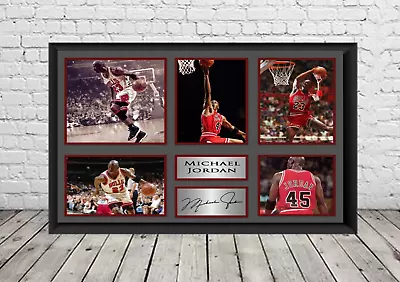 Michael Jordan Chicago Bulls NBA Signed Photo Autographed Poster  Memorabilia • $9.45