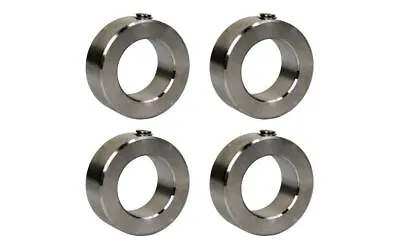 3/8  Bore Stainless Steel Set Screw Shaft Collar OD 3/4  Width 3/8  (4 PCS) • $11.99