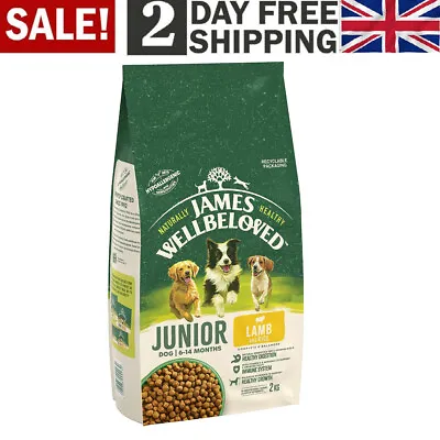 £14.01 • Buy James Wellbeloved Complete Hypoallergenic Junior Dry Dog Food Lamb And Rice 2 Kg