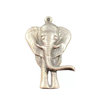 Sterling Elephant Pendant Detailed & Unique Sterling Vintage • $45