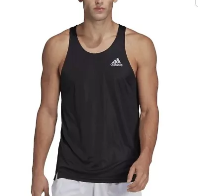 Adidas Men's Tank Top Gym Run Workout Vest Muscle Fit • £19.99