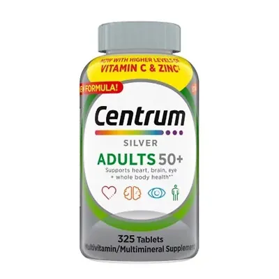 Centrum Silver Adults 50+ Multivitamin Tablets - 325 Count • $30.99