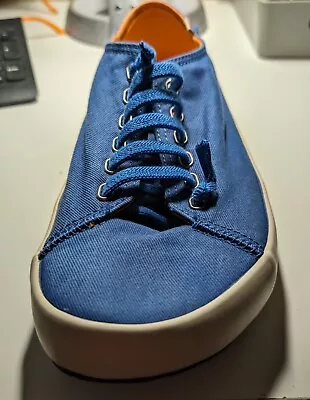 Camper Peu Rambla Mens Elastic Lace Up Canvas Trainers Shoes Blue Size 12 • £30.99