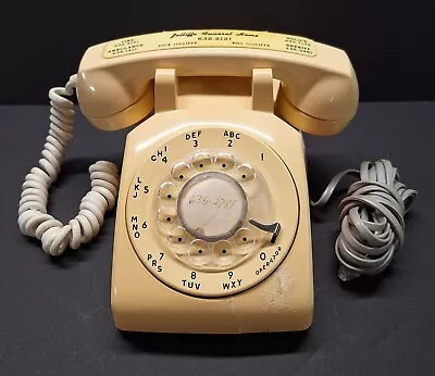 Vintage Rotary Dial Phone Stromberg Carlson Beige 80s Desk Telephone Model 500 • $24.98