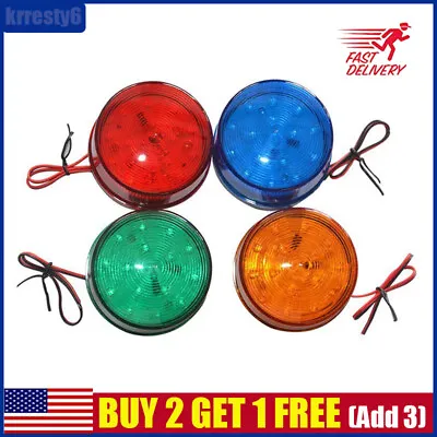 Flashing Light 12V LED Strobe Signal Beacon Emergency Lamp Warning Alarm US • $8.78