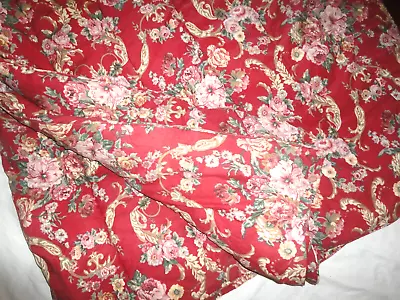 Ralph Lauren Danielle Marseilles Floral Camel Red (1) Full/queen Comforter 94x98 • $79.20