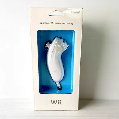 Genuine White Nintendo Wii Nunchuk + Box Insert - AS NEW - Free Postage • $34.88