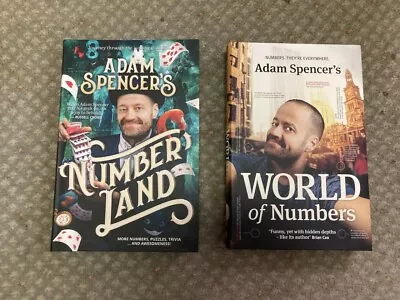 Two Books By Adam Spencer:  World Of Numbers  &  Number Land  • $10