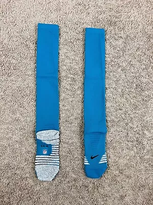 Nike On Field Elite Grip NFL Miami Dolphins Team Issued Teal Socks Size Large • $11