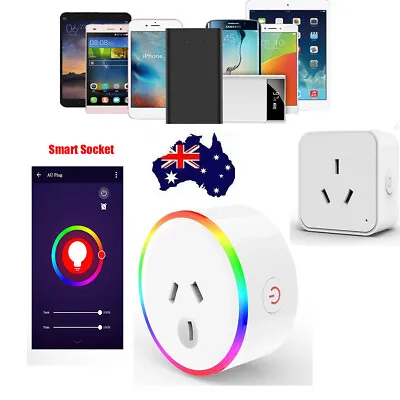 Zigbee Wifi Plug Smart Home Socket Switch Adaptor App Remote For Alexa Google • $19.94