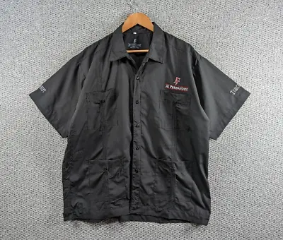 £24.50 • Buy AJ FERNANDEZ Cigars Men's Black Guayabera Cuban Short Sleeve Button Shirt - XL