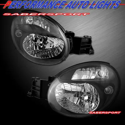 Set Of Pair OE Style Black Housing Headlights For 2002-2003 Subaru Impreza WRX • $136