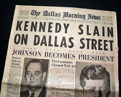 $200 • Buy Best 1963 John F. Kennedy JFK Assassination Rare Dallas TX Texas Old Newspaper