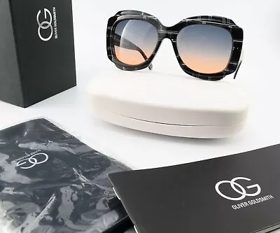 £245.61 • Buy Oliver Goldsmith Sunglasses 57 18 145 Tak 1967 Black Lace Fancy Italy C2012